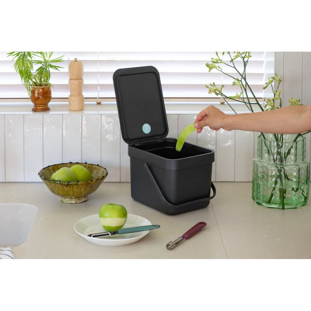 Poubelle Sort & Go 6L gris - Visuel 1